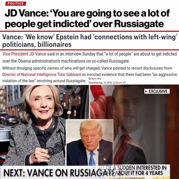 JD VANCE SLAMS CLINTONS over Epstein connections and says that people will...