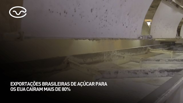 Exportações brasileiras de açúcar para os EUA caíram mais de 80%
