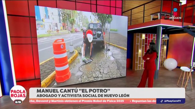 Manuel Cantú se pone a tapar baches en Monterrey | DPC con Paola Rojas
