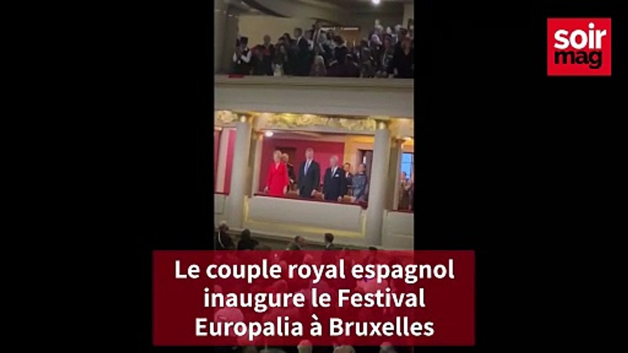 Les couples royaux belge et espagnol assistent à la cérémonie d'ouverture du Festival Europalia