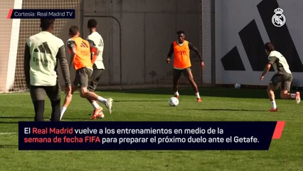 Bellingham, Valverde y Tchouaméni se ejercitan con el Real Madrid en medio de la fecha FIFA