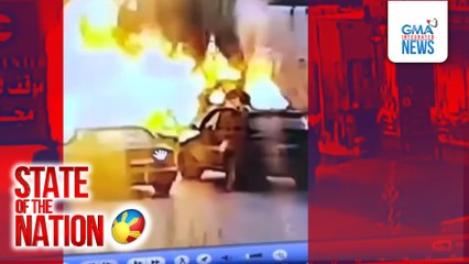 Mag-asawa, patay sa drone strike ng Israel sa kotse nila sa Lebanon | SONA