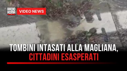 Tombini intasati alla Magliana, cittadini esasperati
