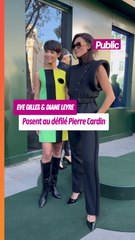 Eve Gilles & Diane Leyre posent au défilé Pierre Cardin