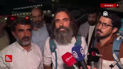 İsrail’in alıkoyduğu 14 Türk aktivist daha İstanbul Havalimanı’na indi