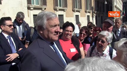 Tajani a un gruppo di turisti: "Le prime notizie dai colloqui di pace in Egitto sono positive"