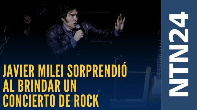 El presidente argentino Javier Milei sorprendió al brindar un concierto de rock a pocas semanas de cruciales elecciones legislativas