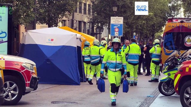 Spagna, crolla un edificio a Madrid: almeno tre feriti e cinque dispersi
