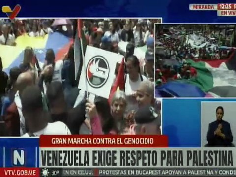 Miranda | Jóvenes venezolanos ratifican su solidaridad con el pueblo de Palestina