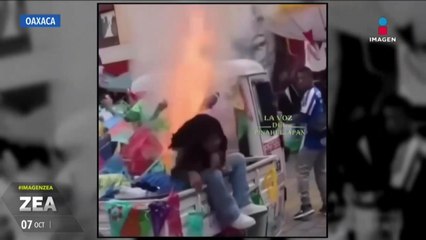 VIDEO: Menor escapa de una explosión en Oaxaca