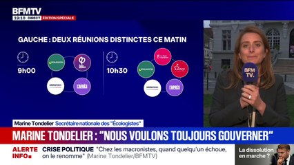 Crise politique: "J'ai la sensation que nous n'avons jamais été aussi proches d'être nommés à Matignon", affirme Marine Tondelier, secrétaire nationale des "Écologistes