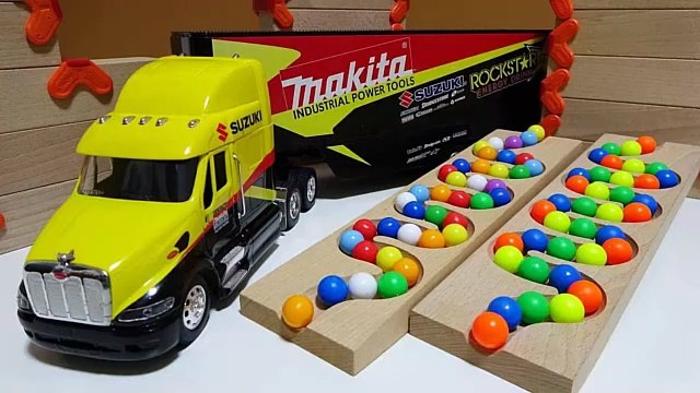 Marble Run Race ☆ HABA Slope & Retro Truck, Garbage Truck Long Version