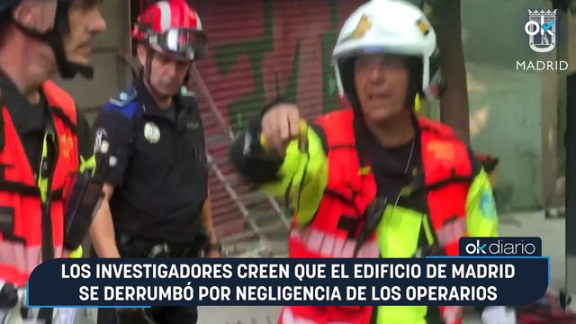 Los investigadores creen que el edificio de Madrid se derrumbó por negligencia de los operarios