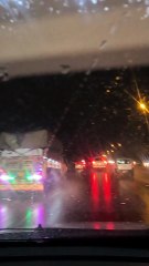 Travelling in rain night