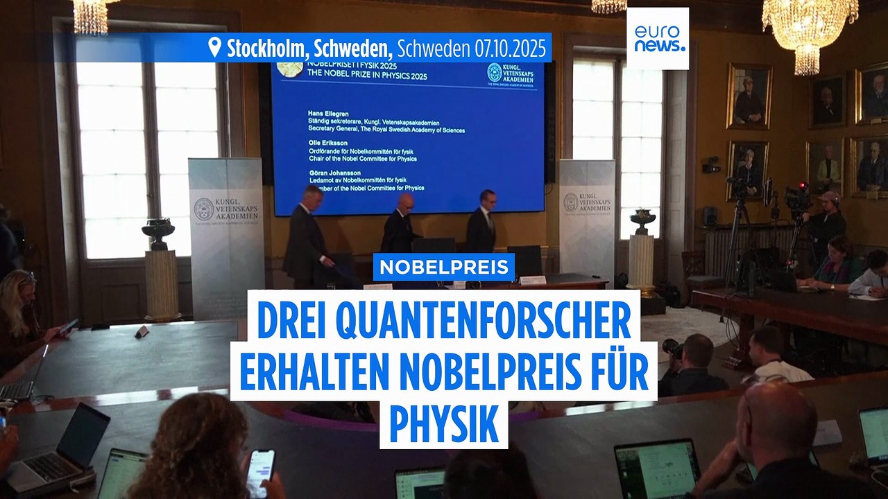 Der Nobelpreis für Physik geht an drei Quantenforscher