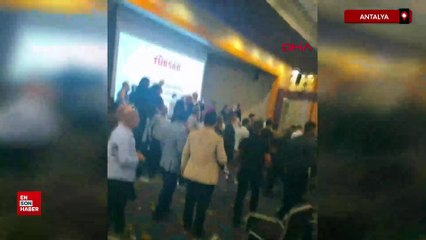 Antalya'da TÜRSAB Muratpaşa BTK seçiminde kavga çıktı