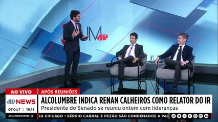 BOM NOME? Alcolumbre indica Renan Calheiros como relator do IR