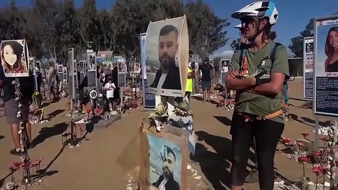 Relatives of Hamas victims gather at site of Nova festival on October 7 second anniversary