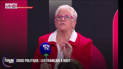 FORUM BFMTV - Réforme des retraites: "Je vais avoir 72 ans et je dois encore travailler, et je cherche encore du travail", s'énerve Josiane, retraitée
