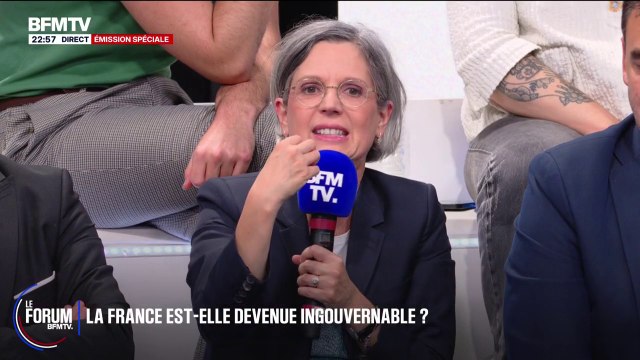 FORUM BFMTV - Les fonctionnaires c'est le ciment entre les briques de la société pour Sandrine Rousseau, députée Écologiste et Social