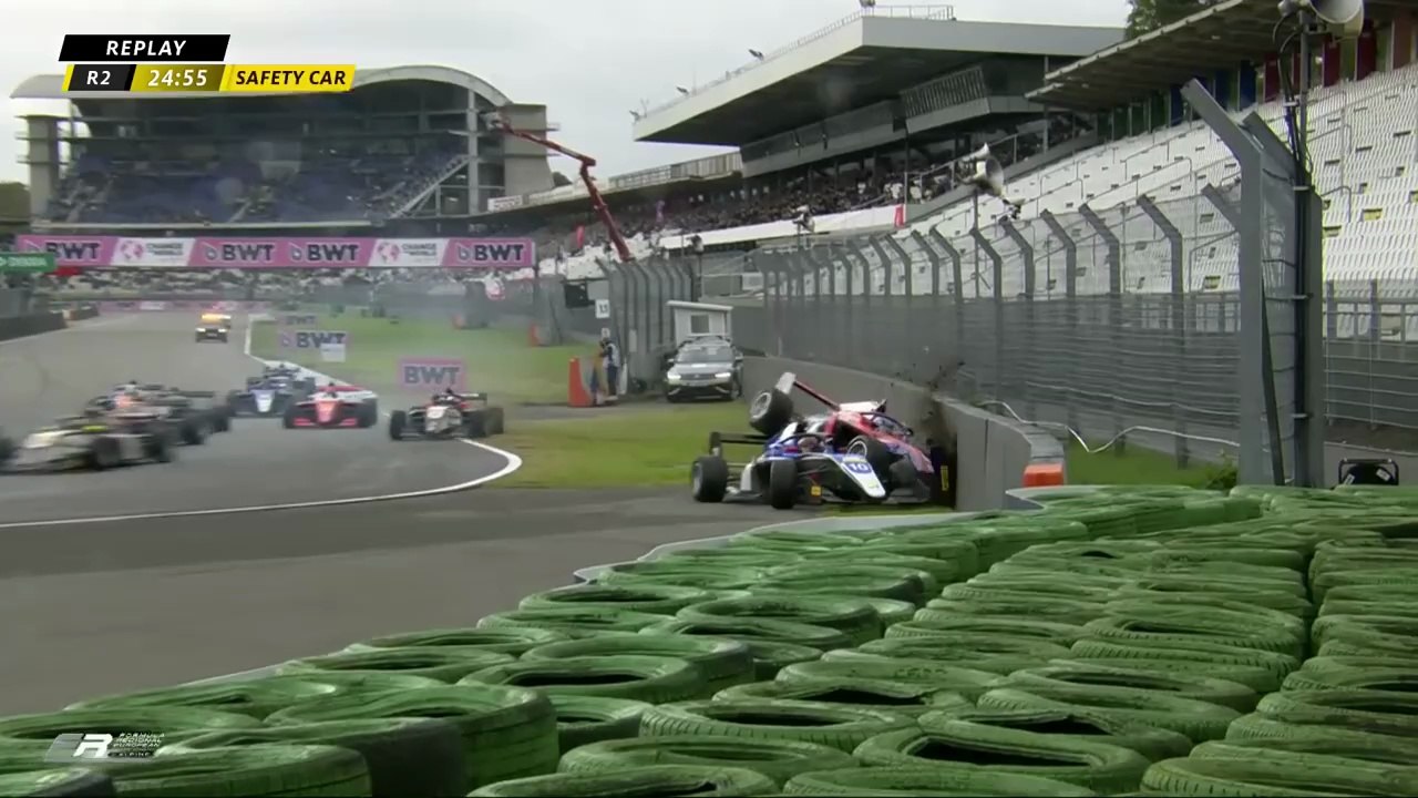Formula Regional European Championship 2025 Hockenheim Race 2 Start Bedrin Liu Big Crash