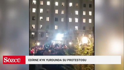 Edirne KYK yurdunda su krizi