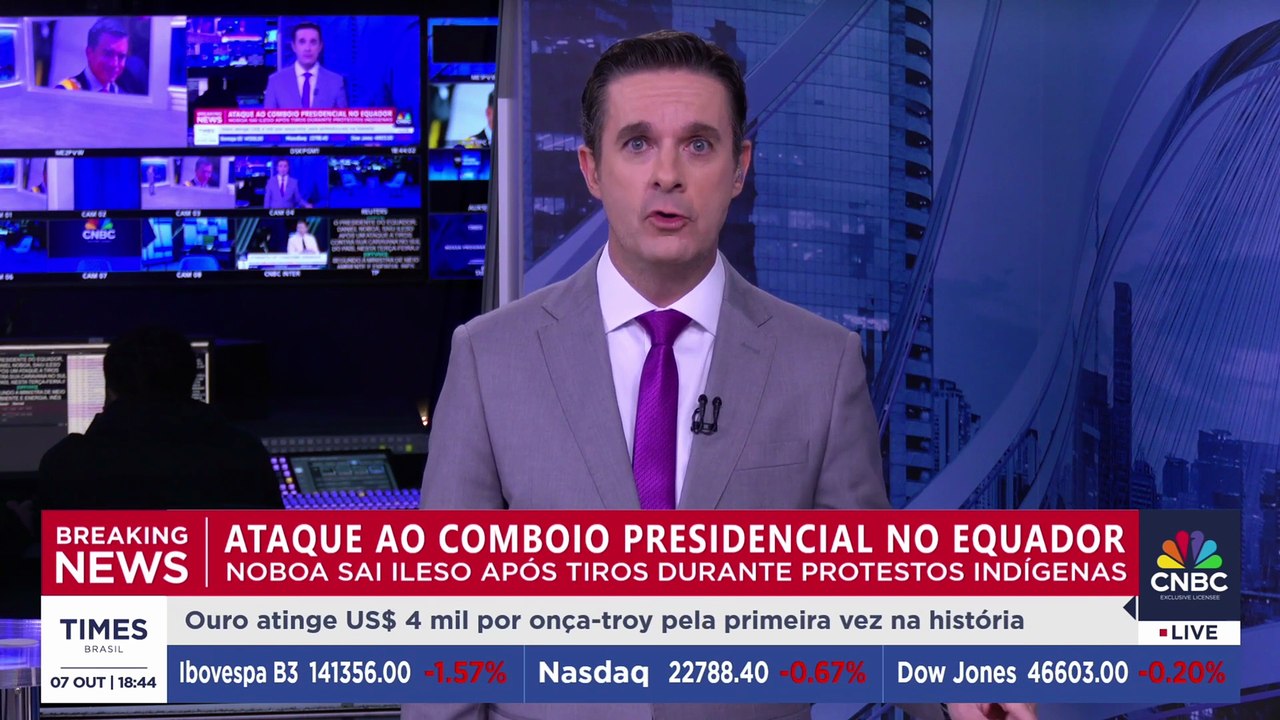 Ataque ao comboio presidencial no Equador; governo declara tentativa de assassinato