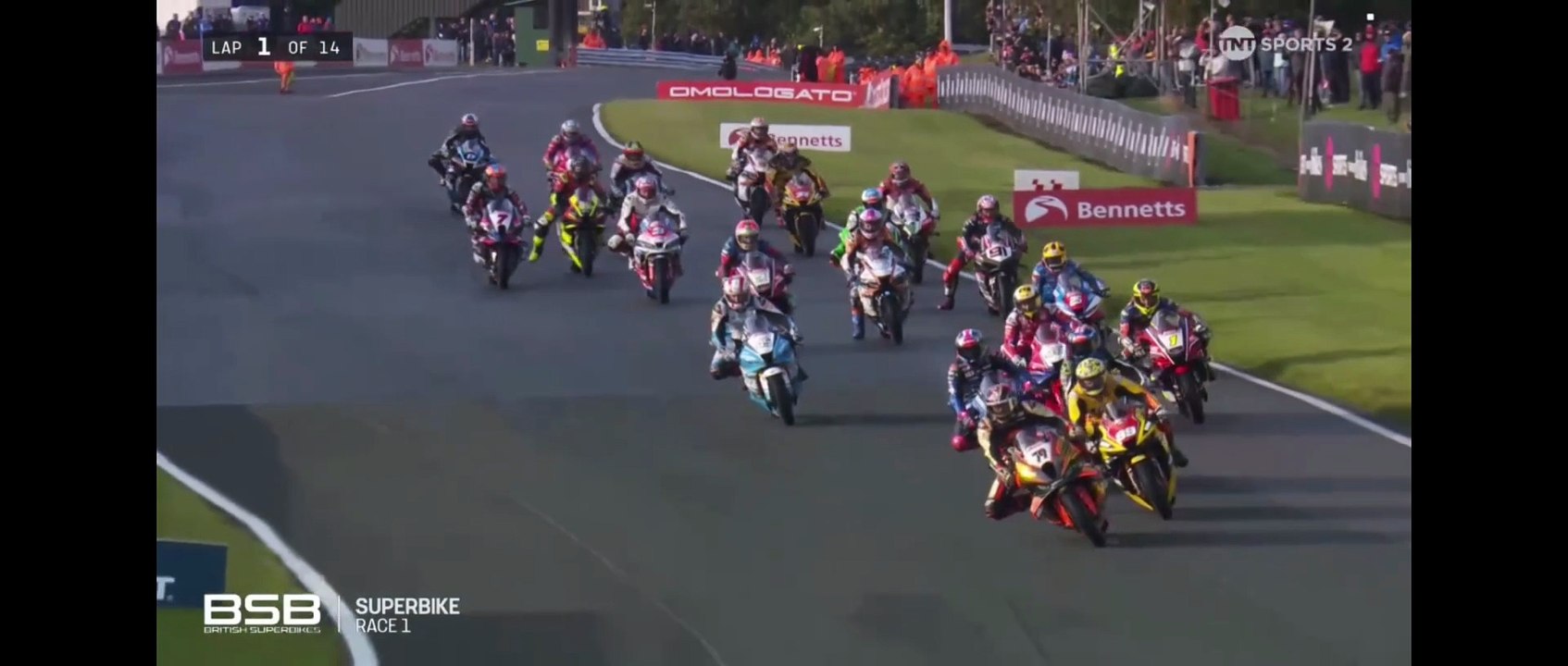 British Superbikes (BSB) 2025, Round 10, Oulton Park, Race 1
