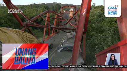 DPWH Sec. Dizon, nakatakdang mag-inspeksiyon sa bumagsak na Piggatan Bridge; mga truck, hindi pa rin naiaalis sa tulay | Unang Balita