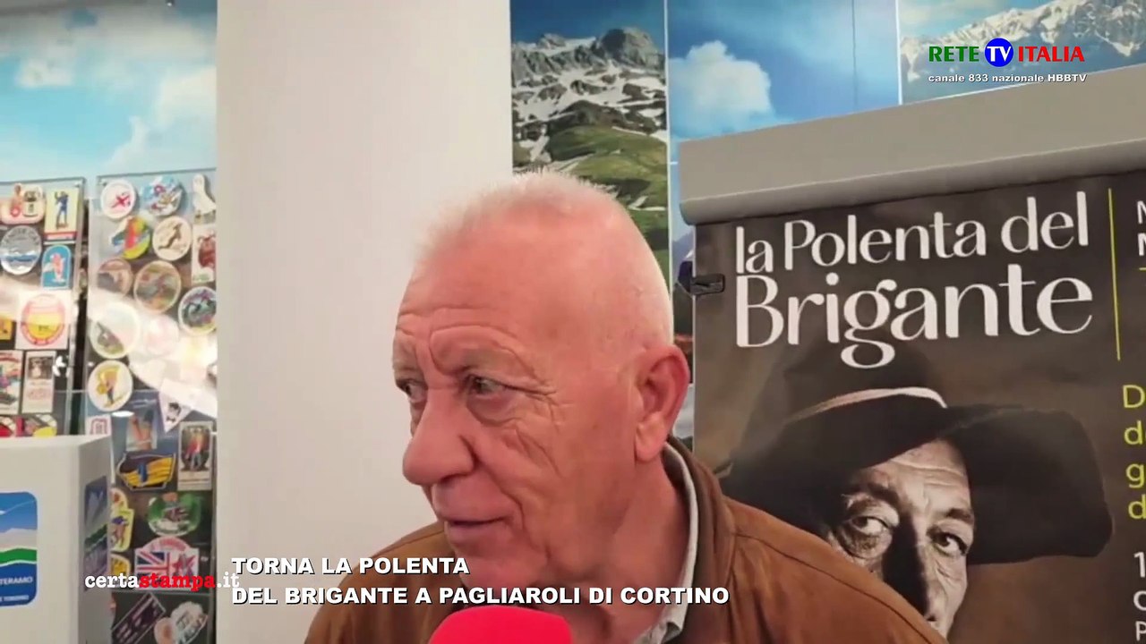 TORNA LA POLENTA DEL BRIGANTE A PAGLIAROLI DI CORTINO