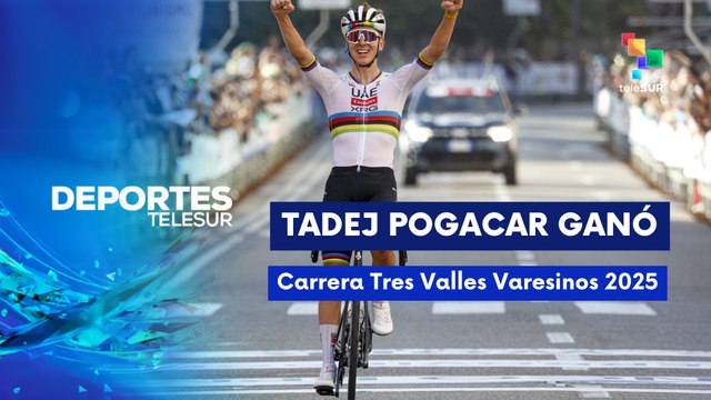 Pogacar se impuso en solitario los tres Valles Varesinos 2025 DEPORTES TELESUR 07-10-2025