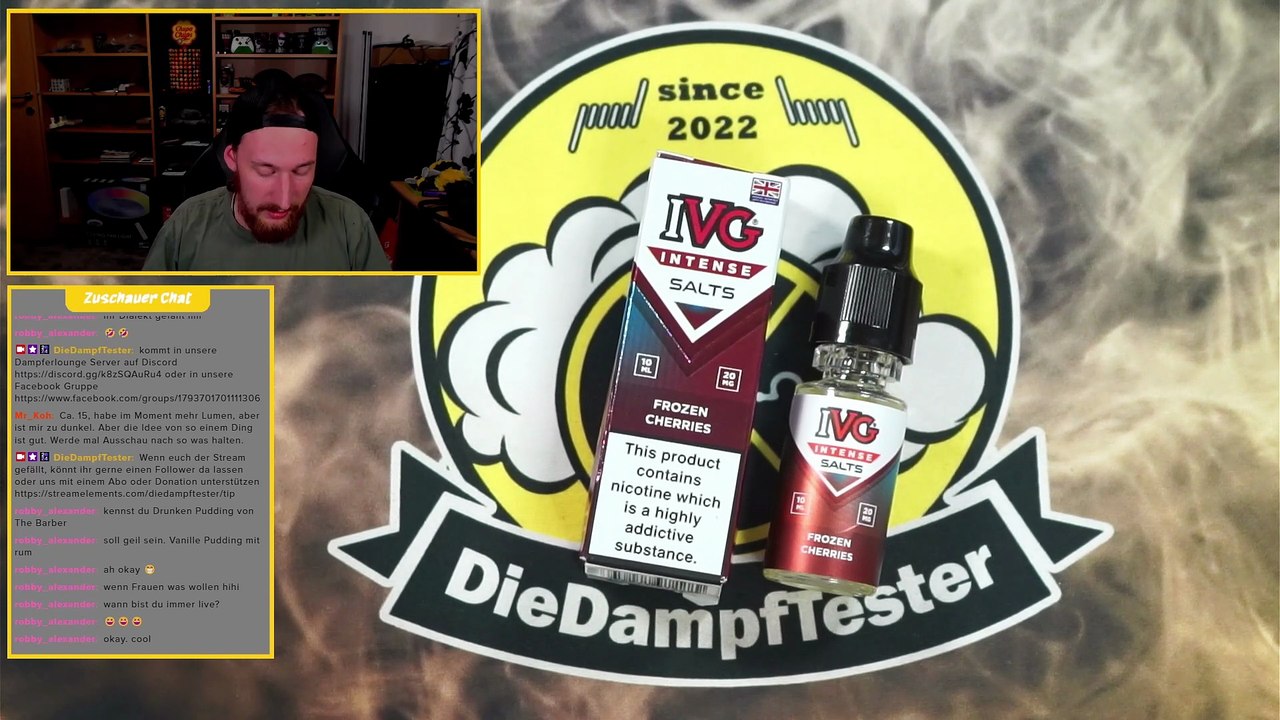 IVG Intense Frozen Cherries Liquid Geschmackstest