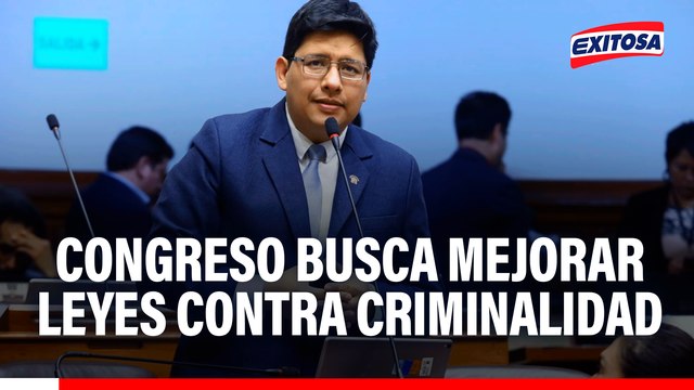 Congreso busca mejorar leyes para combatir la criminalidad en el Perú, señala Ilich López