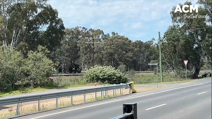 Single Vehicle Crash on Olympic Highway at Culcairn