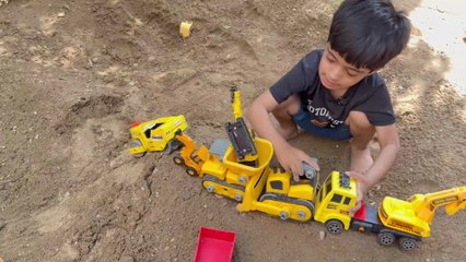 🚜 JCB Crane Rescue Mission in Sand | Truck & Tractor Fun Play for Kids