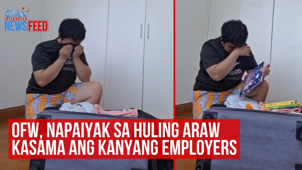 OFW, napaiyak sa huling araw kasama ang kanyang employers | GMA Integrated Newsfeed
