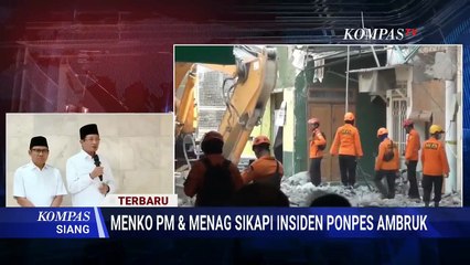 [FULL] Menko PM & Menag Buka Suara soal Insiden Ponpes Ambruk, Sampaikan Langkah Pemerintah