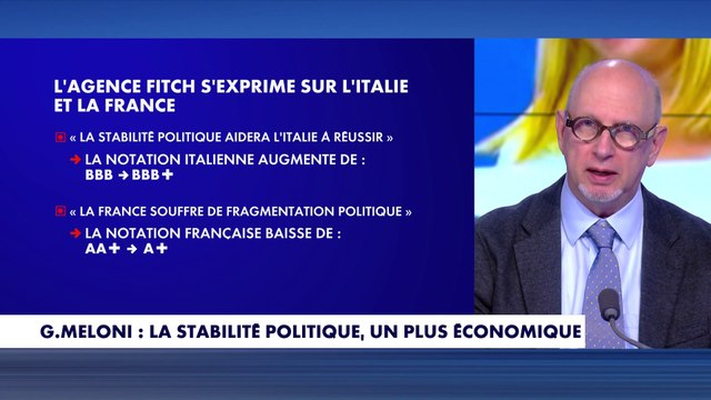La chronique internationale : G. Meloni, la stabilité politique, un plus économique