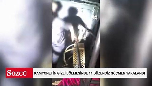 Diyarbakır'da kamyonetin gizli bölmesinde 11 düzensiz göçmen yakalandı