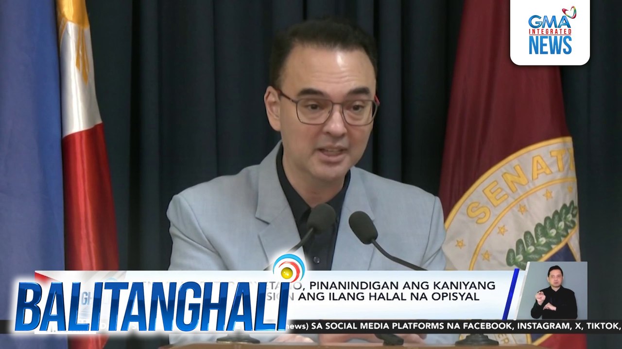 Sen. Alan Peter Cayetano, pinanindigan ang kaniyang panukalang mag-resign ang ilang halal na opsiyal ng gobyerno | Balitanghali