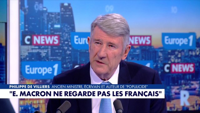 Philippe de Villiers : «Emmanuel Macron, vous ne regardez pas les Français, vous regardez ailleurs»