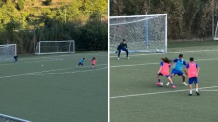 VIDEO Il talento è di famiglia: Christopher Cassano show in allenamento