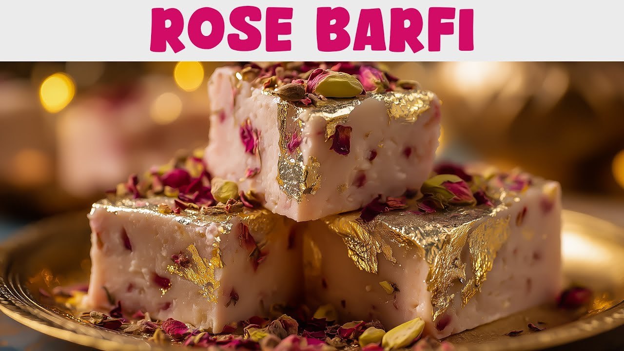 Must Try Diwali Sweets ~Rose Barfi Recipe ~ Mouth-Watering Indian Sweet