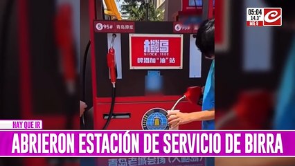 Furor por la estación de servicio que en vez de combustible... ¡te sirve cerveza!