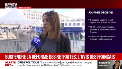 Suspendre la réforme des retraites: pour cette Marseillaise, "c'est une bonne chose"