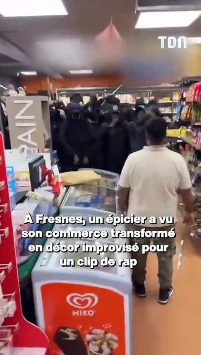 À Fresnes, un épicier a vu son commerce transformé en décor improvisé pour un clip de rap