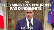 Sébastien Lecornu annonce que les ministres démissionnaires ne toucheront pas les 30.000 € d’indemnités