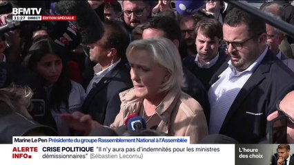 "Je censure tout, la plaisanterie a assez duré", déclare Marine Le Pen