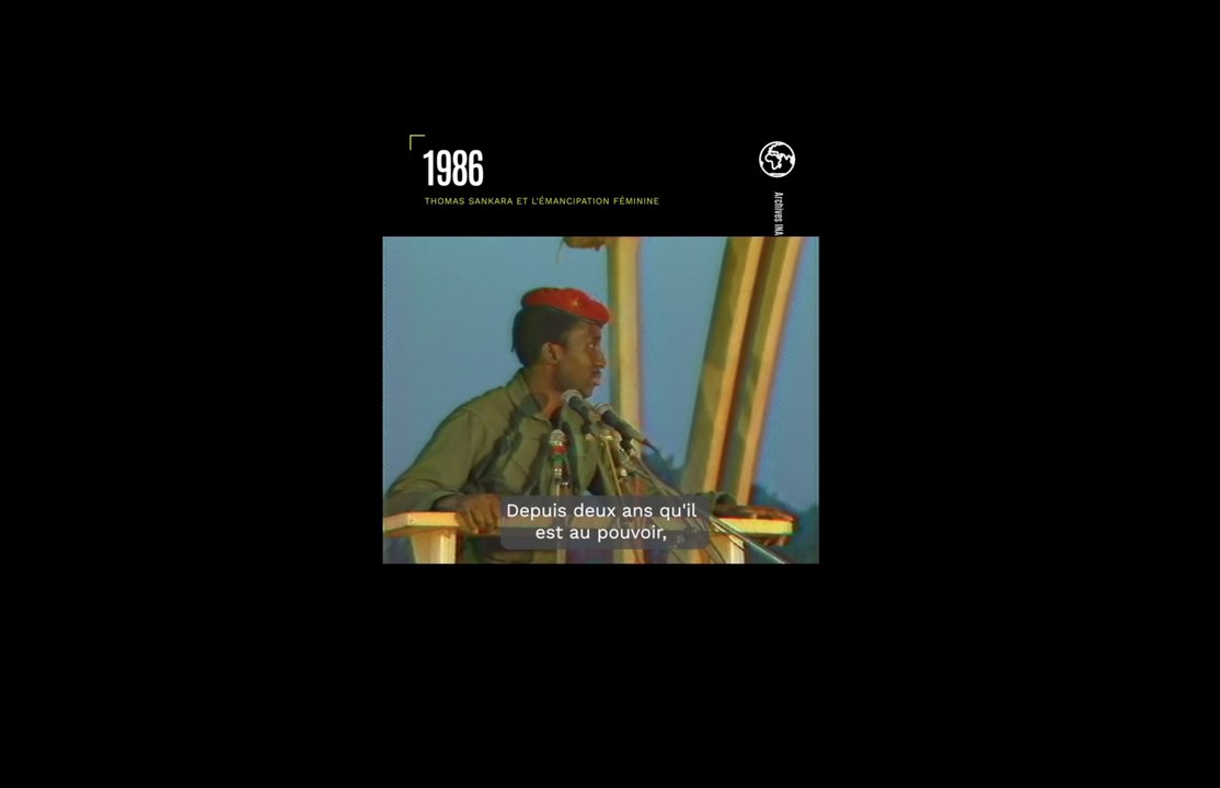 1986: Thomas Sankara, le président du Burkina-Faso et l'émancipation féminine