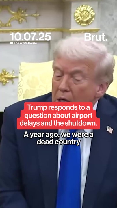 Trump says airport delays are "democrat delays."